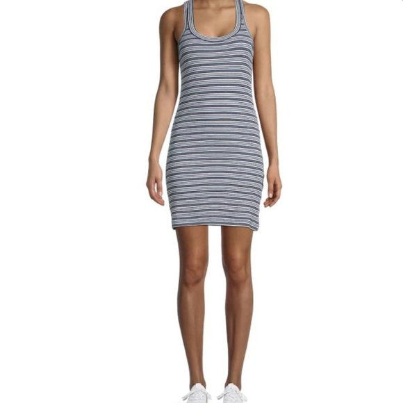 Splendid Midnight Racerback  Striped Tank Dress - Picture 1 of 5